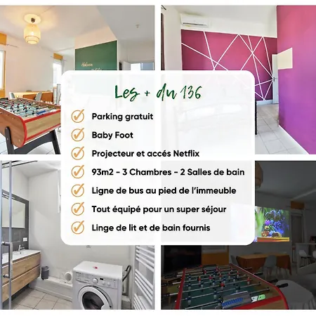 Apartment Le 136 - Baby Foot - 6 Personnes Nimes